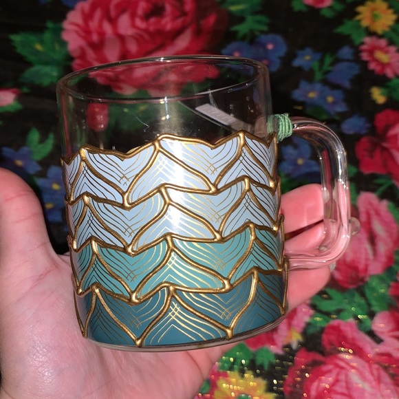 NWT Limited Edition Starbucks 50th Anniversary Glass Sirens Tail Mug - Picture 4 of 6